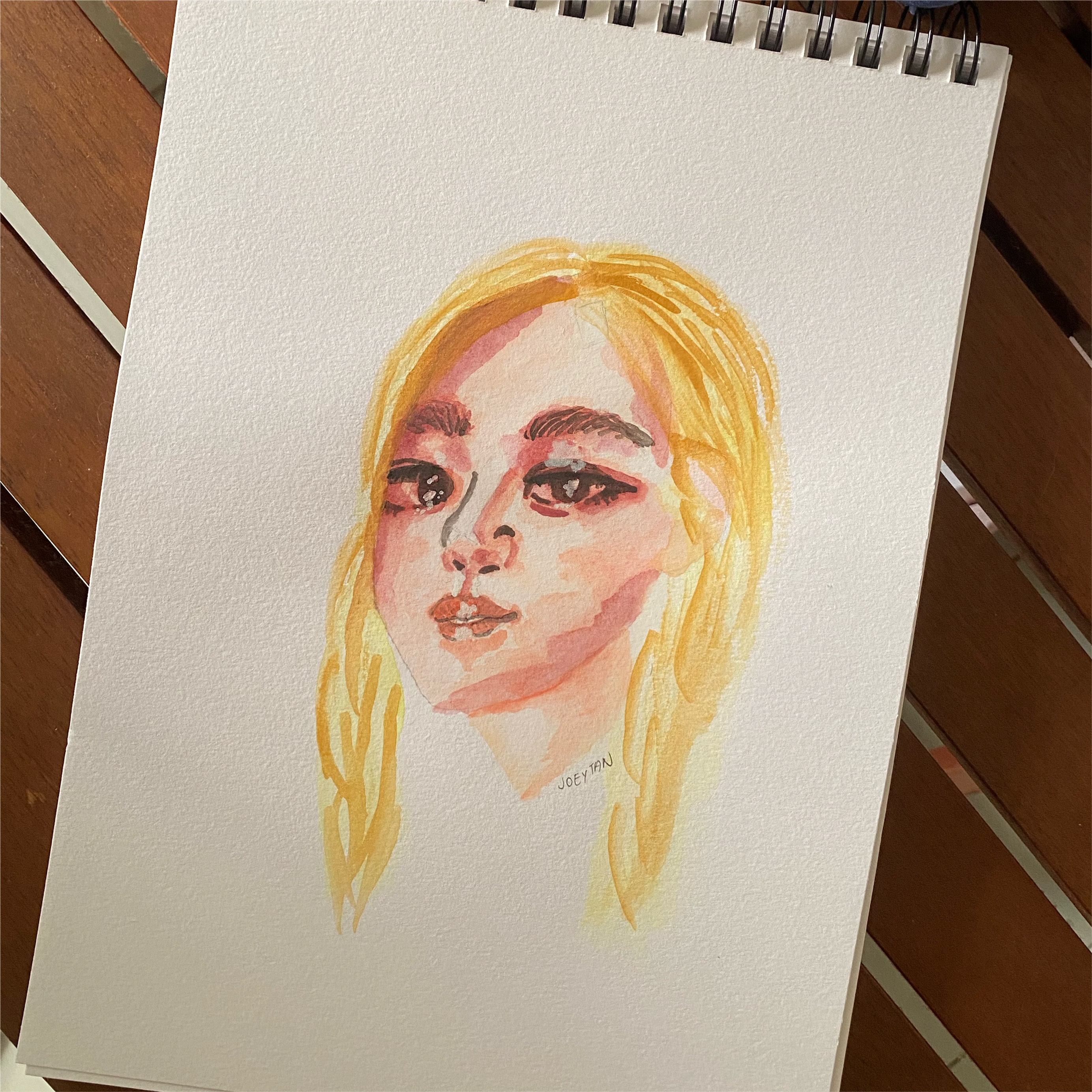 Watercolour attempt at Rosé